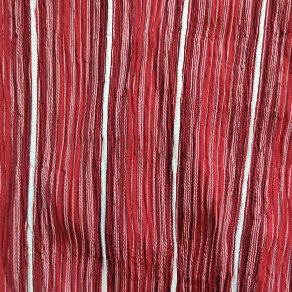 Vintage Red Striped Button Down Shirt With Attached Tank - Picture 6 of 6